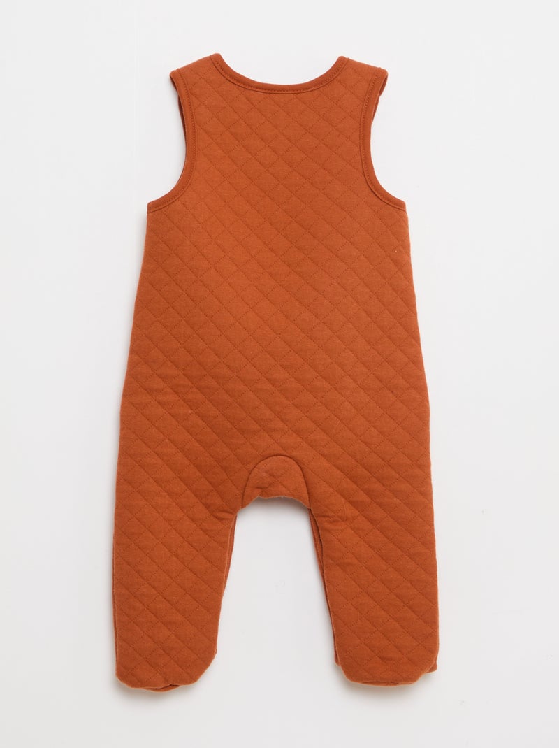 Set barboteuse nuit avec pieds 'Miffy' + body manches longues Orange - Kiabi