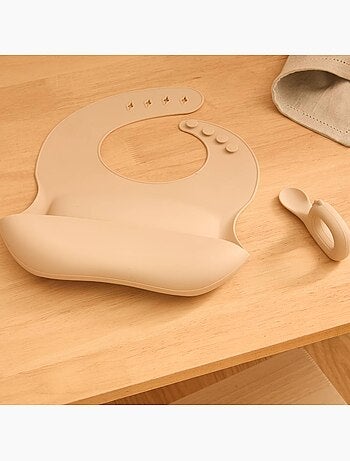 Set bavoir et cuillère YUM