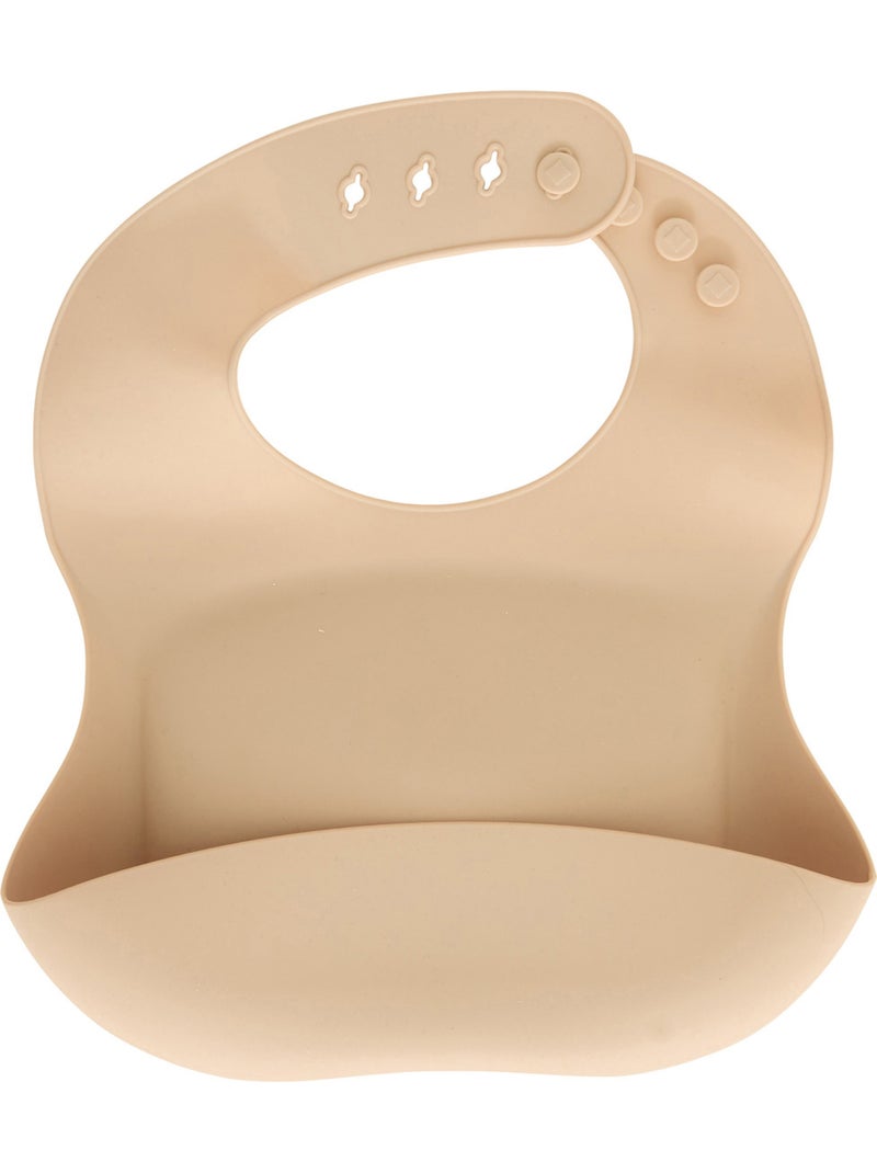 Set bavoir et cuillère YUM Beige - Kiabi