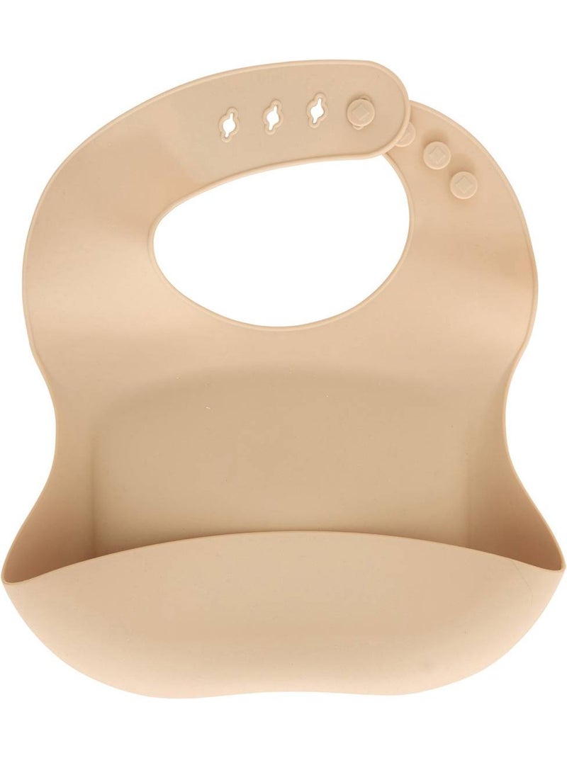 Set bavoir et cuillère yum Beige - Kiabi