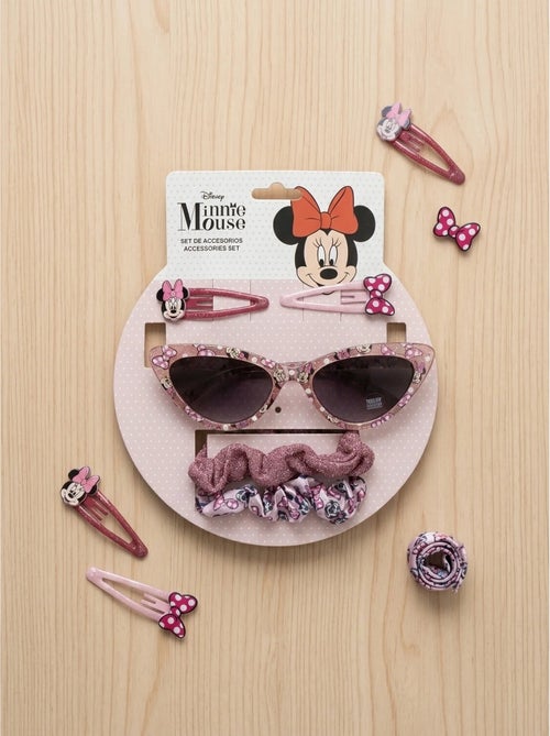 Set beauté accessoires cheveux et lunettes de soleil Minnie Mouse Disney - Kiabi Set beauté accessoires cheveux et lunettes de soleil Minnie Mouse Disney - Kiabi
