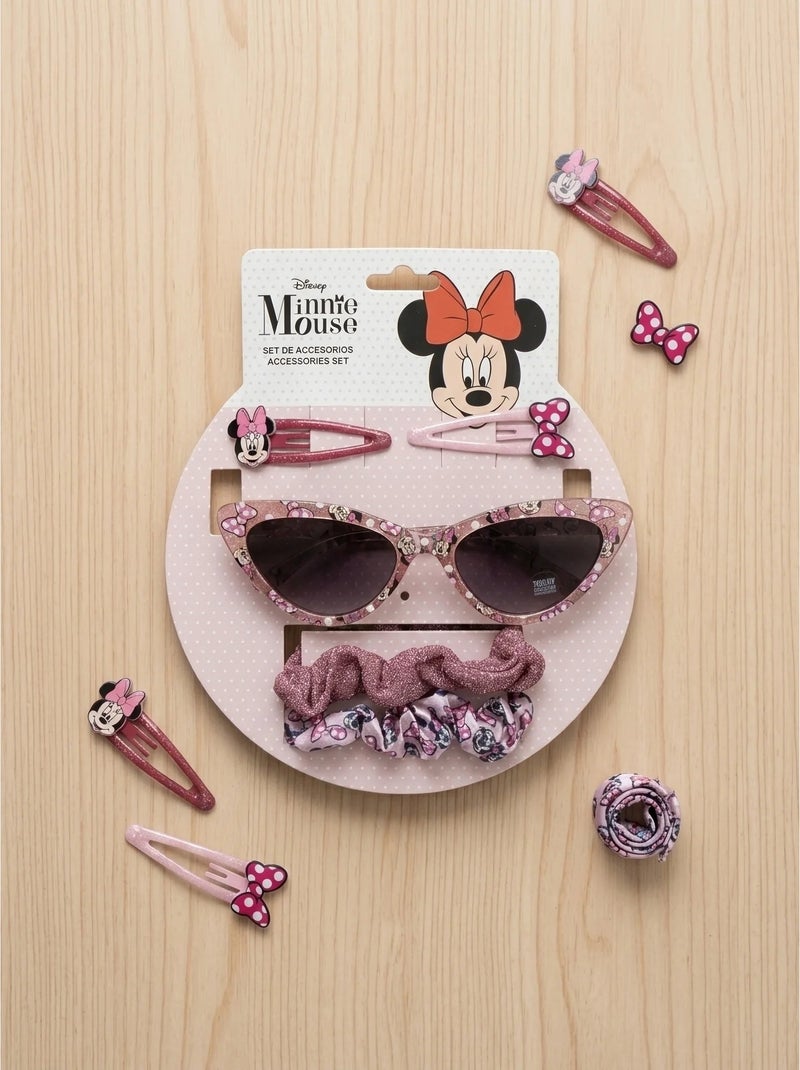 Set beauté accessoires cheveux et lunettes de soleil Minnie Mouse Disney Rose - Kiabi