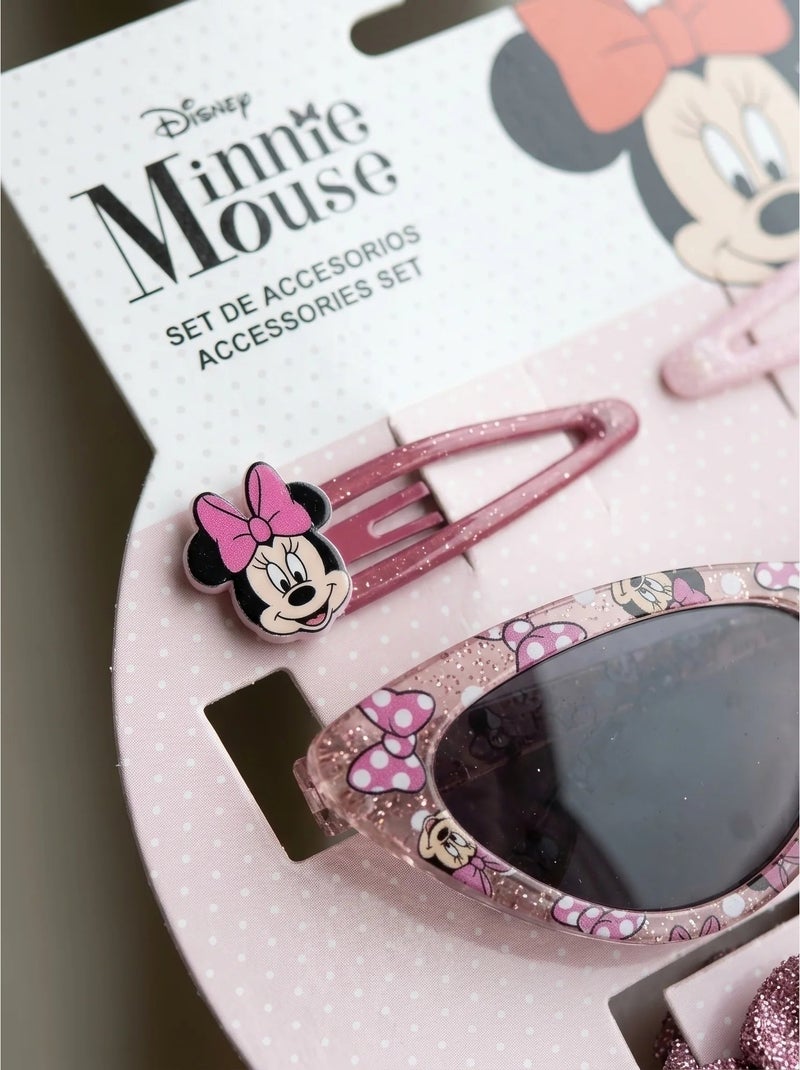Set beauté accessoires cheveux et lunettes de soleil Minnie Mouse Disney Rose - Kiabi
