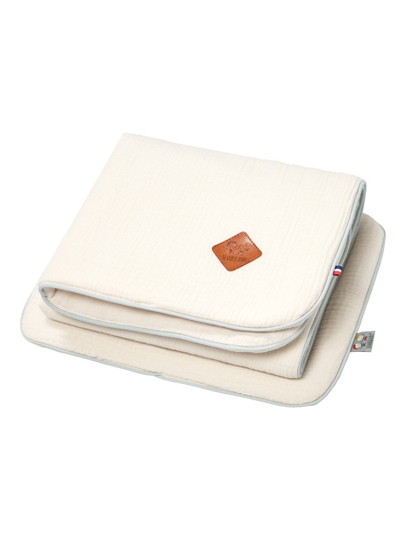 Set berceau, couverture et coussin en gaze de coton, Jeanne SEVIRA KIDS Beige - Kiabi