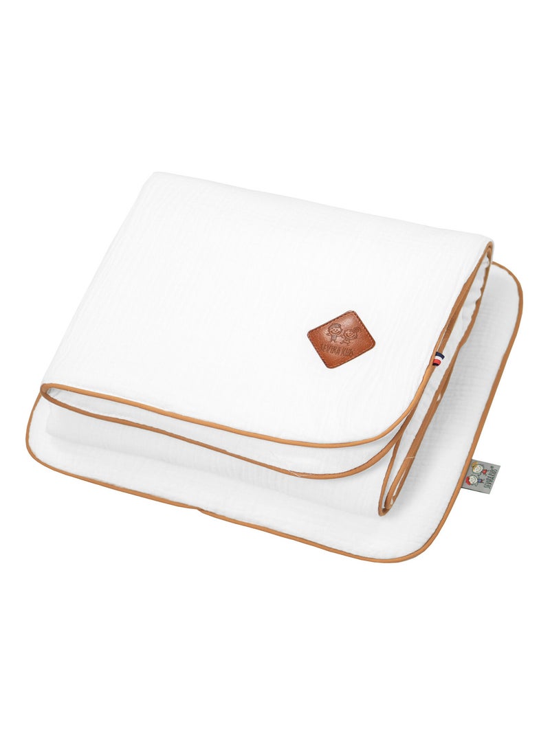 Set berceau, couverture et coussin en gaze de coton, Jeanne SEVIRA KIDS Blanc - Kiabi