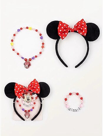 Set bijoux et serre-tête 4 pièces Minnie Disney