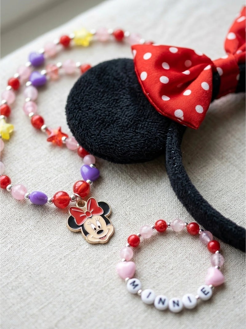 Set bijoux et serre-tête 4 pièces Minnie Disney Multicolore - Kiabi
