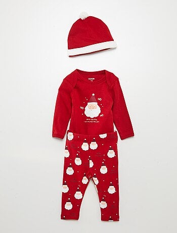 Set body + legging + bonnet de Noël - 3 pièces