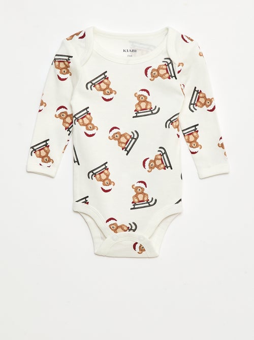 Set body + legging + bonnet Noël en coton - Kiabi