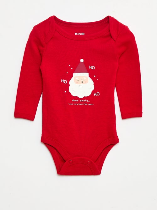 Set body + legging + bonnet Noël en coton - Kiabi