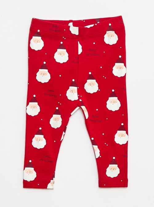 Set body + legging + bonnet Noël en coton - Kiabi