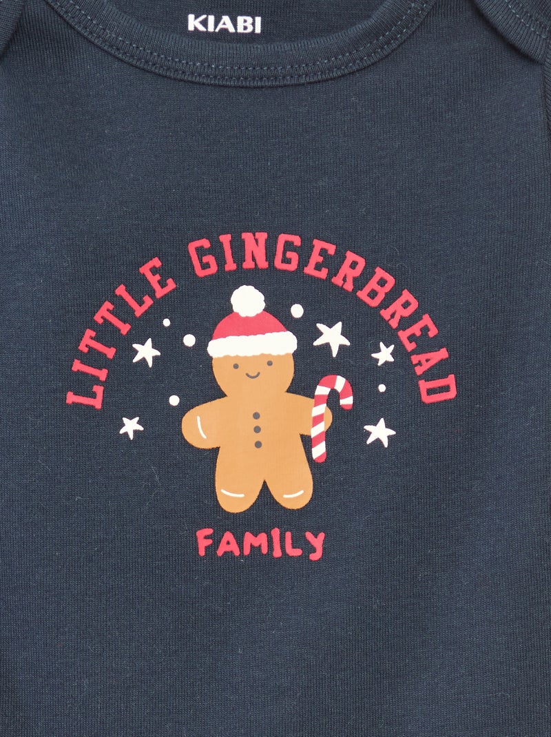 Set body + legging + bonnet Noël en coton Rouge - Kiabi