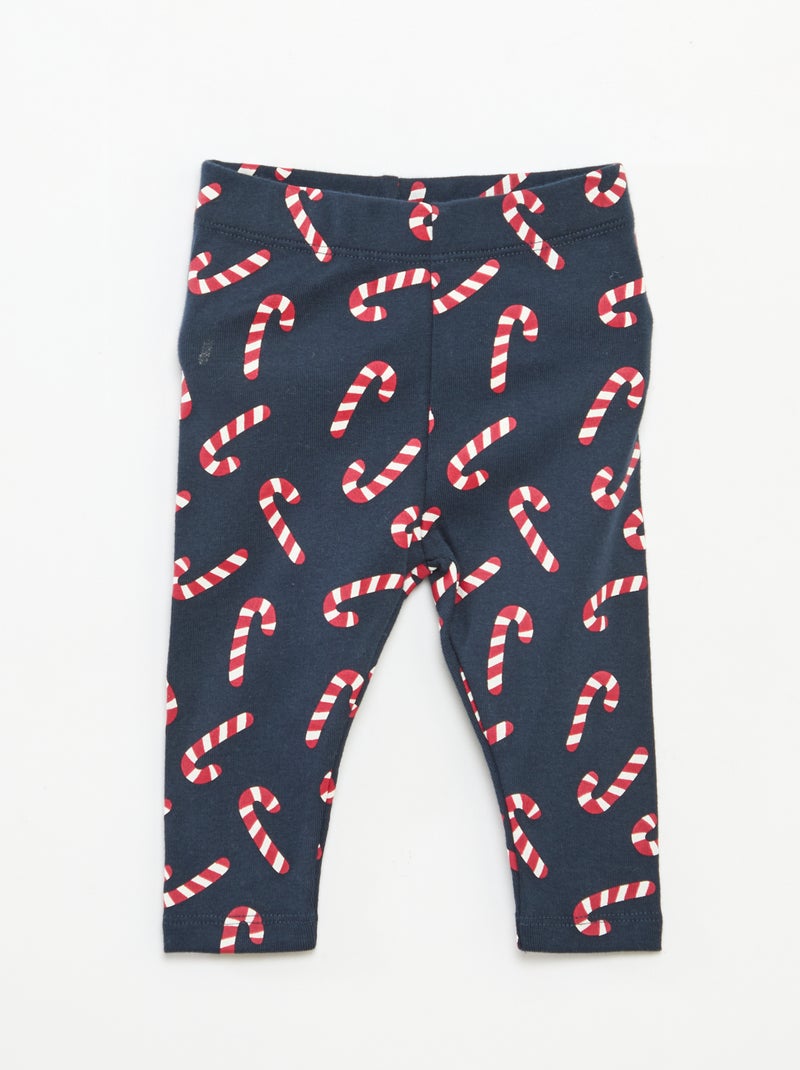 Set body + legging + bonnet Noël en coton Rouge - Kiabi