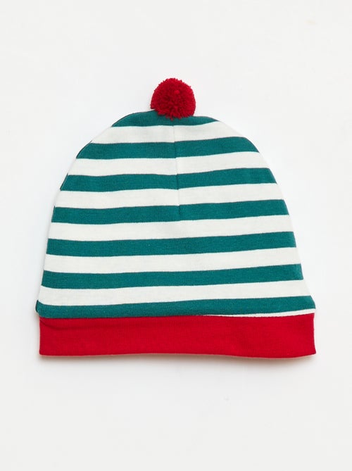 Set body + legging + bonnet Noël en coton - Kiabi