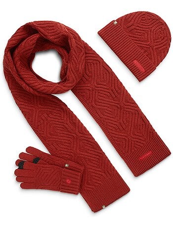 Set bonnet, écharpe et gants fitness homme et femme triad pumpkin