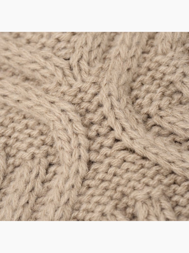 Set bonnet, écharpe et gants fitness homme et femme triad sand brown Beige - Kiabi