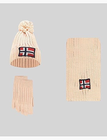 Set bonnet, écharpe et gants wamilla xamilla zamilla – geographical norway
