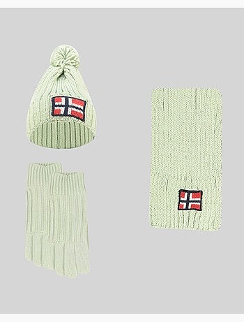 Set bonnet, écharpe et gants wamilla xamilla zamilla – geographical norway