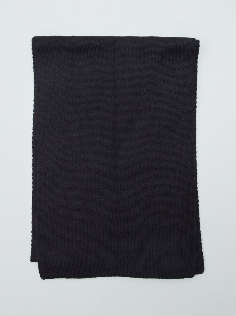 Écharpe Noire Basique 95x21 Cm - Occasion Très Bon état