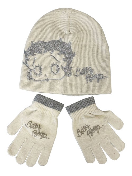 Set bonnet et gants enfant Betty Boop - Kiabi