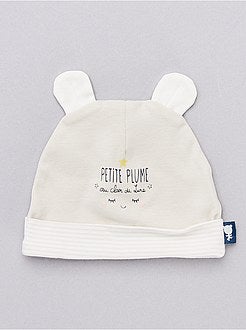Set bonnet et moufles 'Petit Béguin' - Kiabi