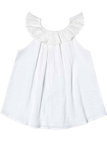 Set cadeau Blouse blanche & jupe liberty rouge - La Faute à Voltaire