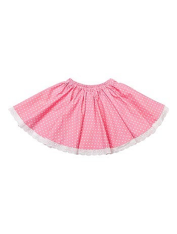 Set cadeau Blouse blanche & jupe rose à pois blancs - La Faute à Voltaire
