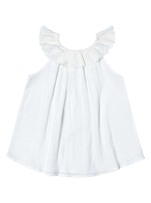 Set cadeau   Blouse blanche & jupe rose à pois blancs - La Faute à Voltaire - Kiabi