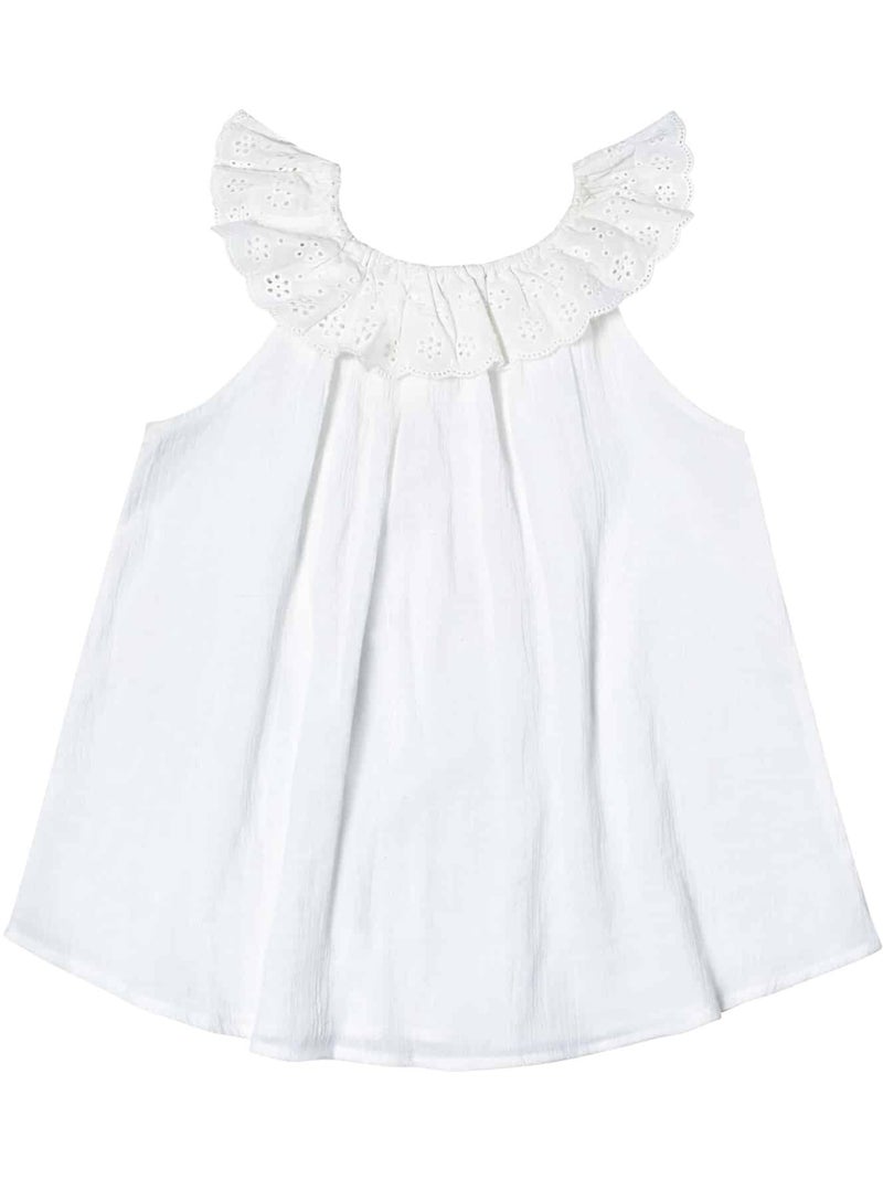 Set cadeau   Blouse blanche & jupe rose à pois blancs - La Faute à Voltaire Blanc Rose - Kiabi