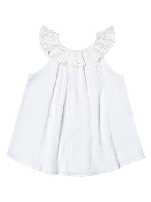 Set cadeau   Blouse blanche & jupe tie and dye bleu - La Faute à Voltaire - Kiabi