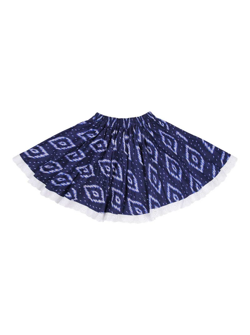 Set cadeau   Blouse blanche & jupe tie and dye bleu - La Faute à Voltaire Blanc Bleu marine - Kiabi