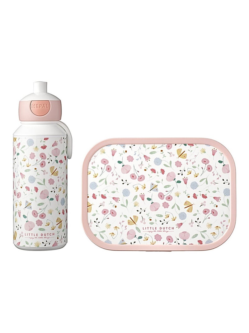 set campus (pu+lb) Little Dutch - Flowers & butterflies Rose - Kiabi