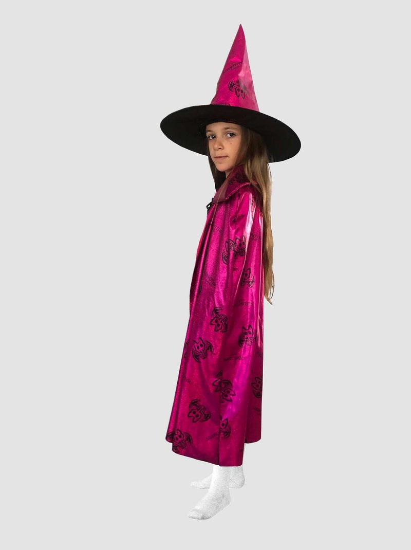 Set cape et chapeau de sorcière Rose - Kiabi