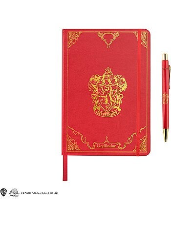 Set Carnet et Stylo Deluxe Gryffondor - Harry Potter