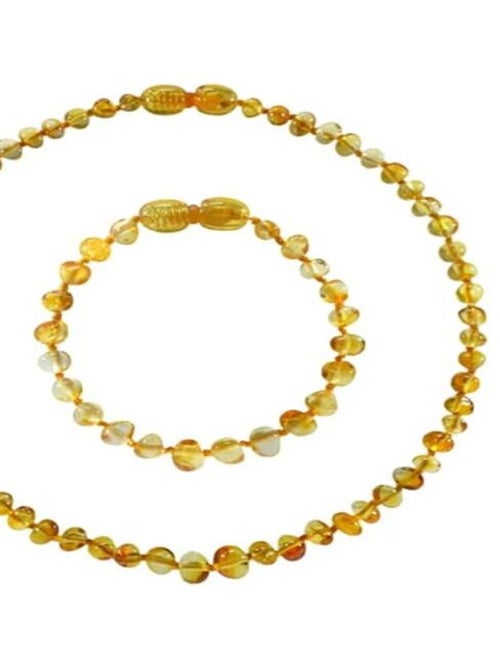 Set Collier et Bracelet d'Ambre Bébé Honey - Kiabi
