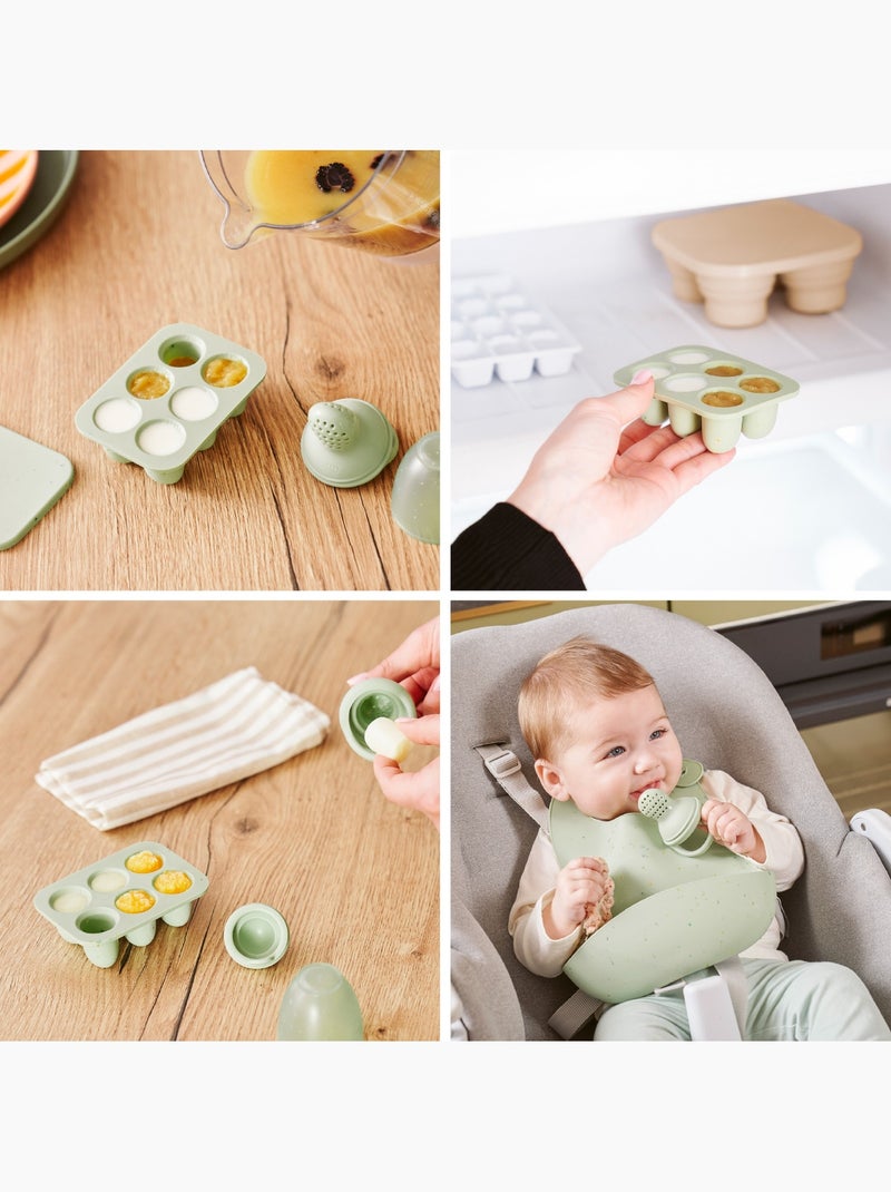 Set contenants silicone & grignoteuse 'babymoov' Multicolore - Kiabi