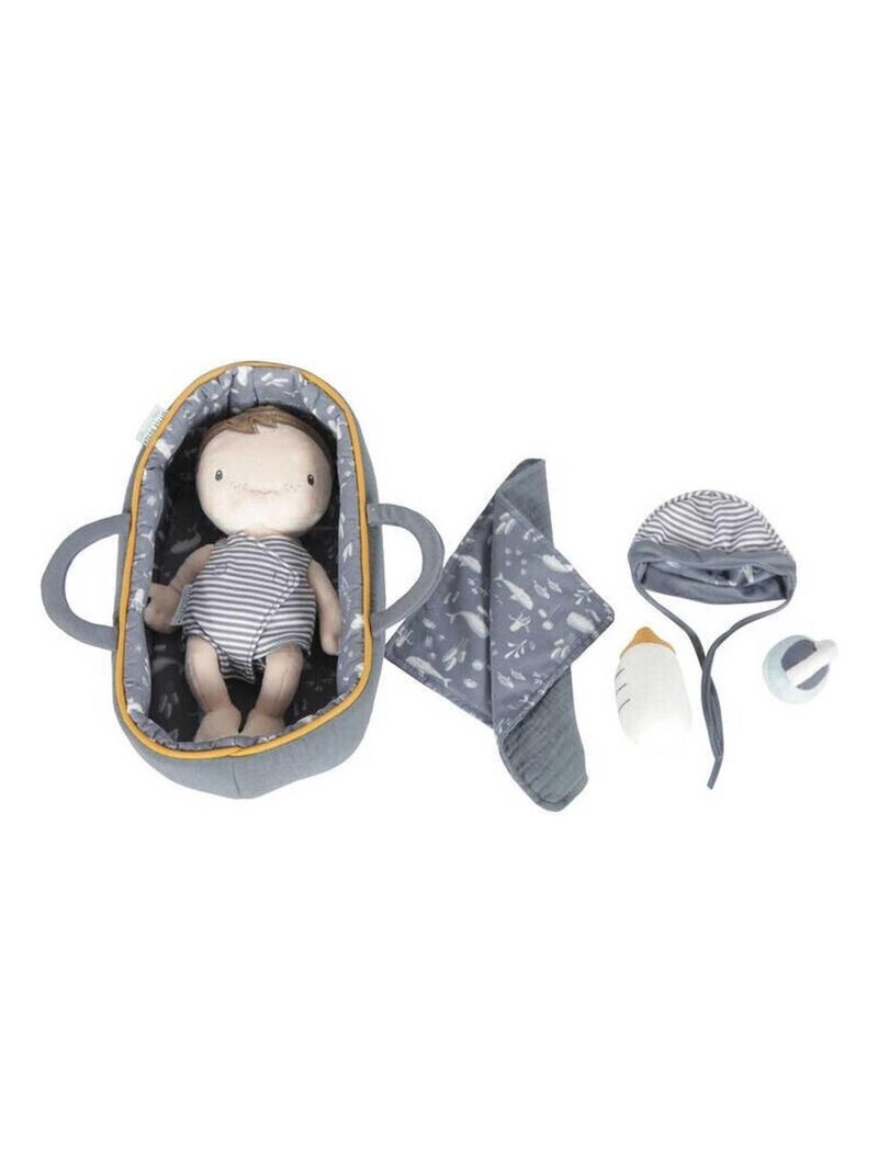 Set couffin et poupon bébé Jim N/A - Kiabi
