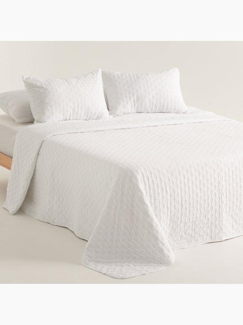 Set couvre-lit uni matelassé avec taie d’oreiller - Kiabi Set couvre-lit uni matelassé avec taie d’oreiller - Kiabi