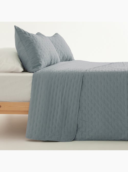 Set couvre-lit uni matelassé avec taie d’oreiller - Kiabi Set couvre-lit uni matelassé avec taie d’oreiller - Kiabi