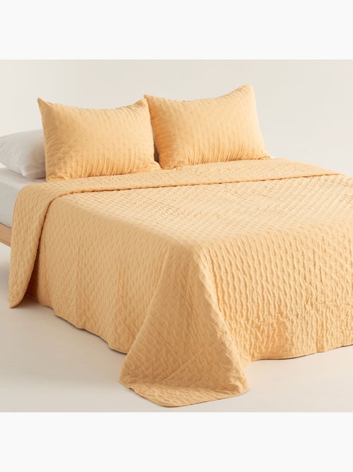 Set couvre-lit uni matelassé avec taie d’oreiller - Kiabi Set couvre-lit uni matelassé avec taie d’oreiller - Kiabi