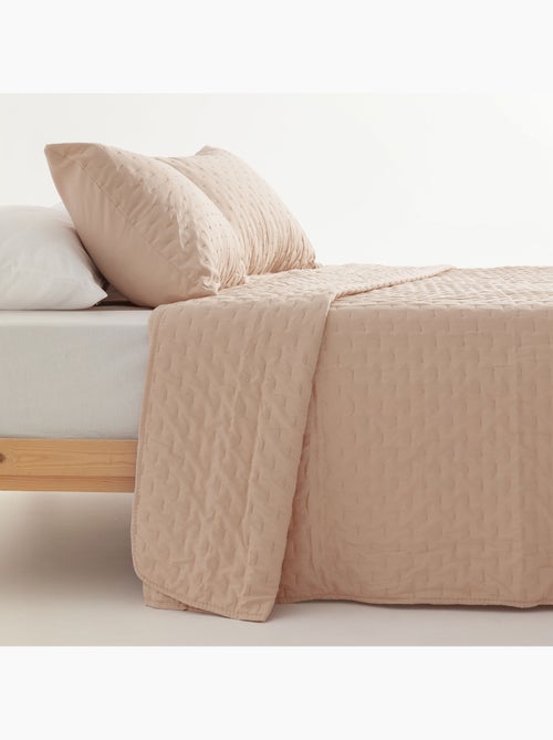 Set couvre-lit uni matelassé avec taie d’oreiller - Kiabi Set couvre-lit uni matelassé avec taie d’oreiller - Kiabi