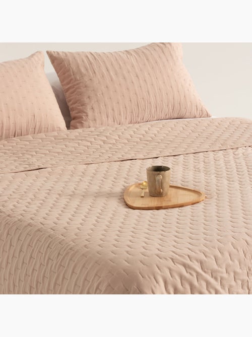 Set couvre-lit uni matelassé avec taie d’oreiller - Kiabi Set couvre-lit uni matelassé avec taie d’oreiller - Kiabi