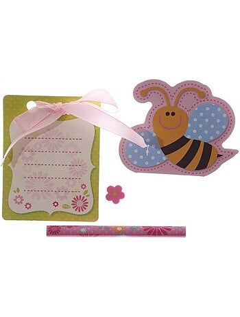 Set crayon et bloc notes ma petite abeille