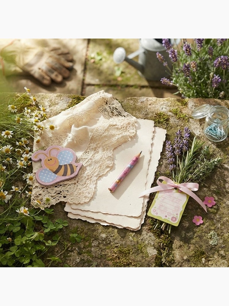 Set crayon et bloc notes ma petite abeille Rose - Kiabi