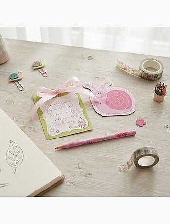 Set crayon et bloc notes mon petit escargot