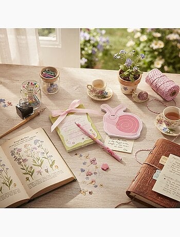 Set crayon et bloc notes mon petit escargot