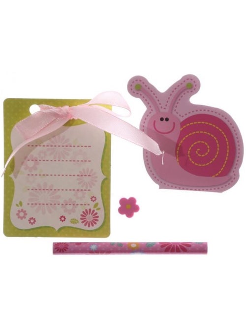 Set crayon et bloc notes mon petit escargot - Kiabi