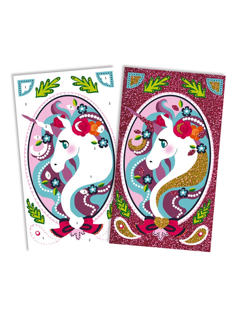 Set créatif Paillettes Licornes N/A - Kiabi