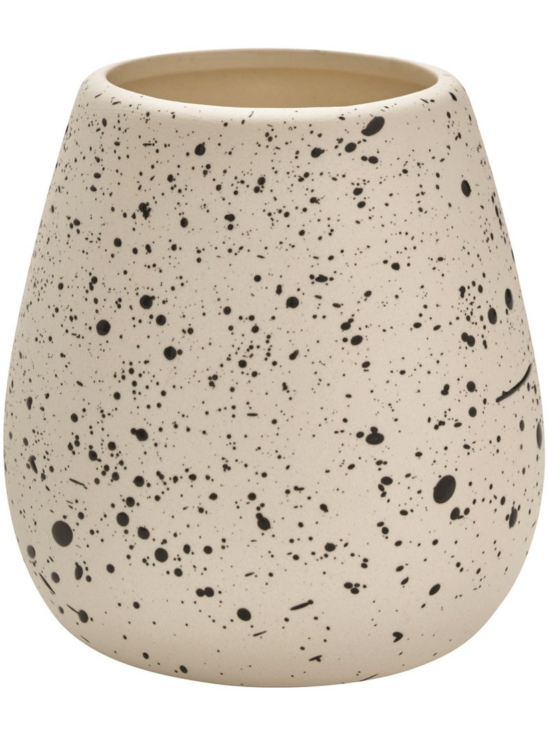 Set d’accessoires de salle de bain en céramique DEMY Guy Levasseur 4 pièces Noir Blanc - Kiabi