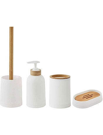 Set d’accessoires salle de bain 4 pcs bambou PRIMA – Guy Levasseur